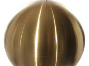 Boule en acier inoxydable finition or brossé 30 cm
