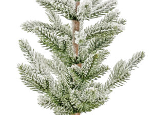 Sapin enneigé socle en bois 40 cm