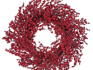 Couronne de baies rouges mélangées 50 cm