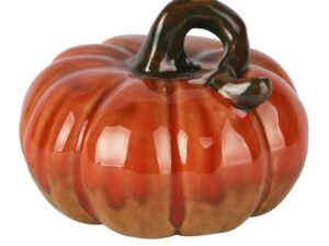 Citrouille décorative céramique 12x12x9cm