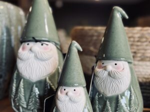 Santa vert céramique